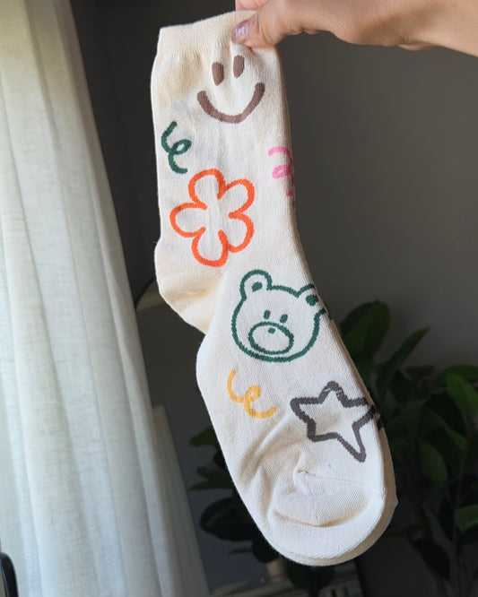 Happy Doodle Socks