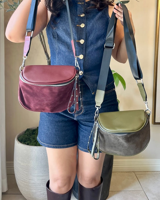 Celeste Suede Fanny Bag