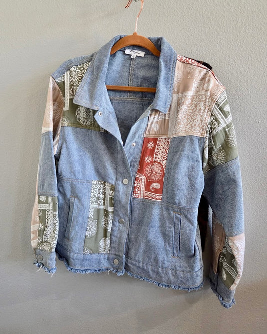 Bandana Denim Jacket