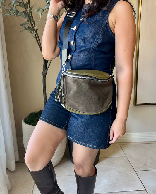 Celeste Suede Fanny Bag