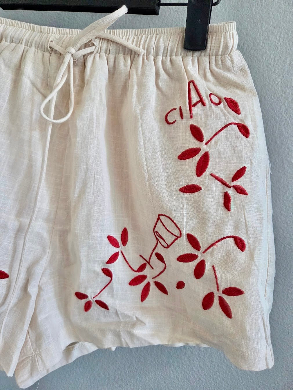 Indi Luxe Embroidered Bottoms-XS- (STS)