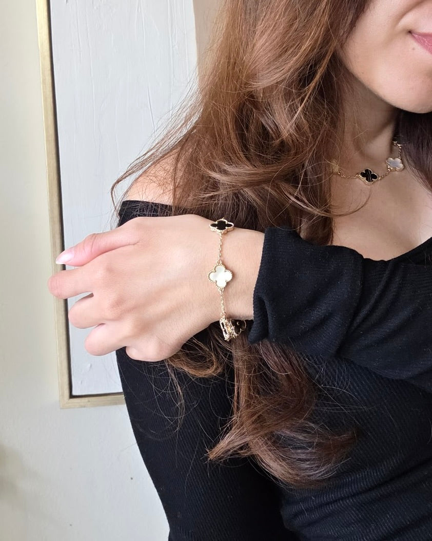 Mutli Black Clover Bracelet