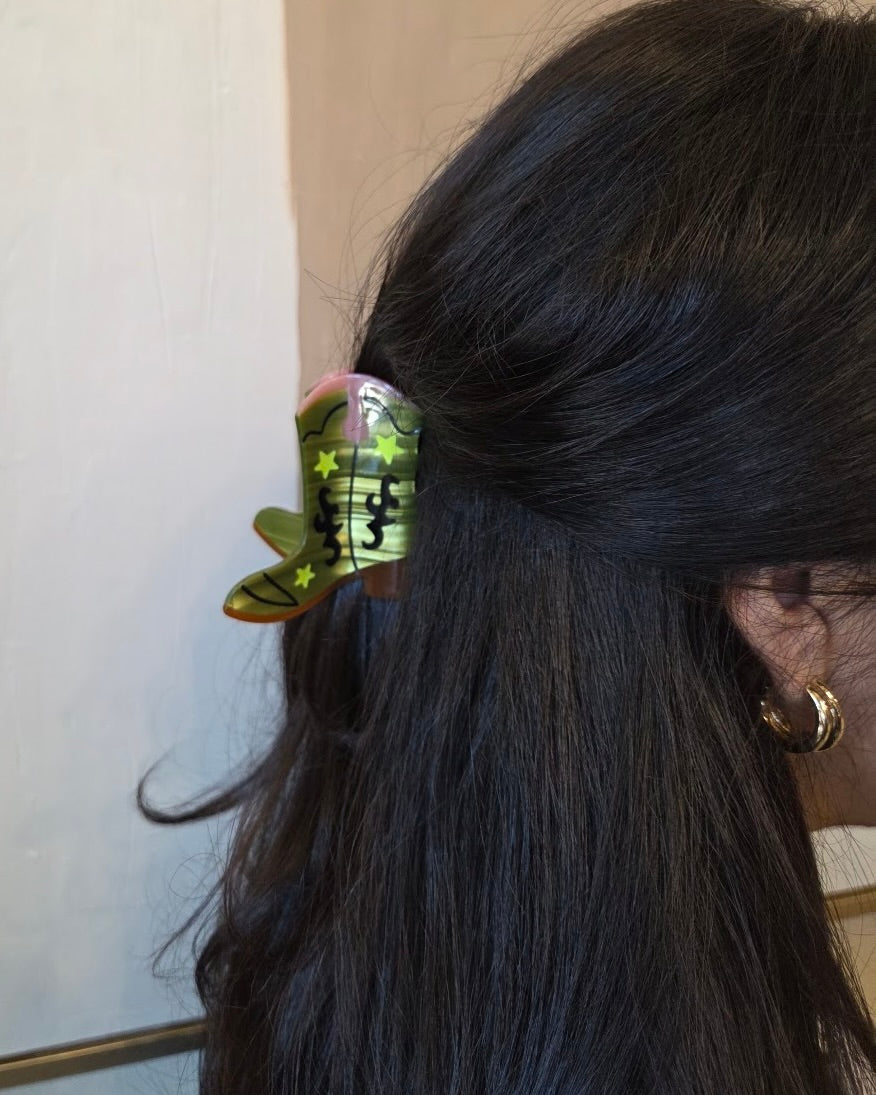 Cowboy Boot Hair Clip