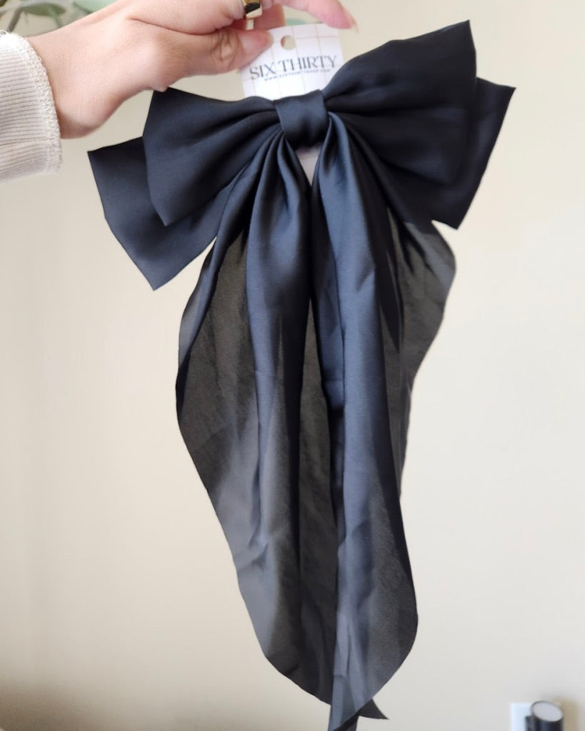Large Black Bow