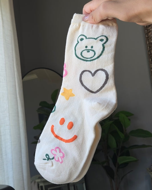 Happy Doodle Socks