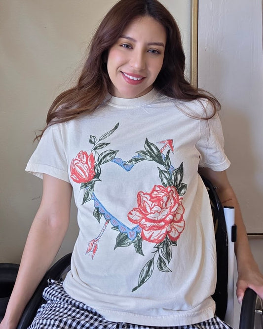 Rose Heart Graphic Tee