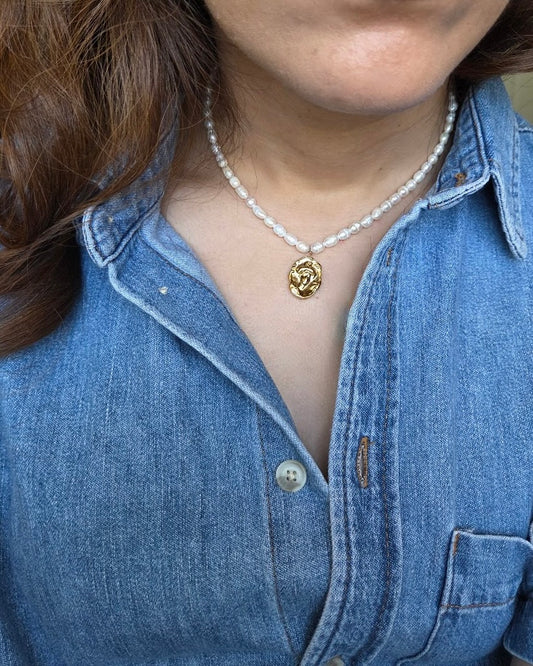 Coin Pearl Necklace