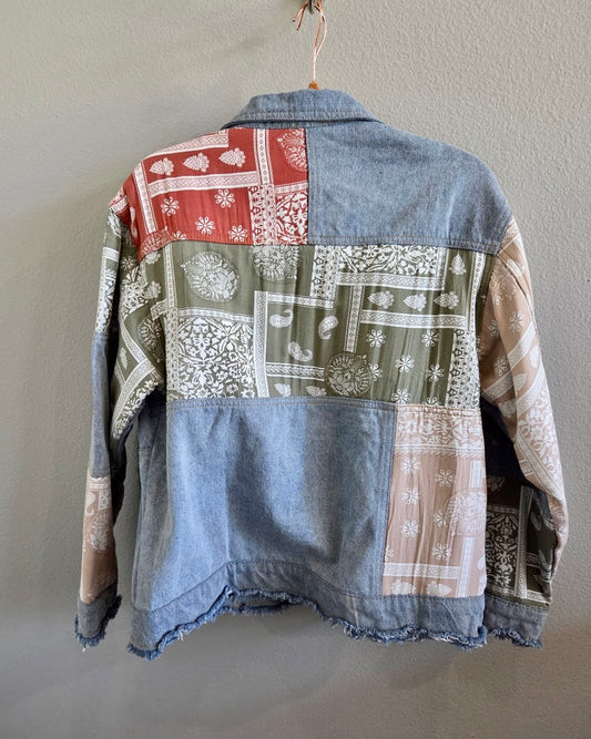Bandana Denim Jacket