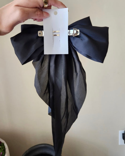 Large Black Bow