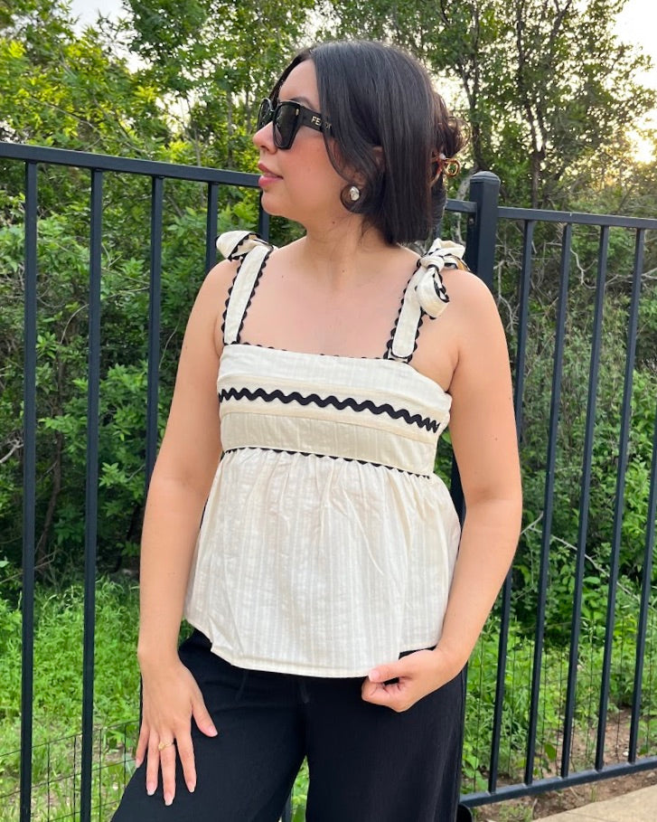 Spring Shoulder Bow Blouse