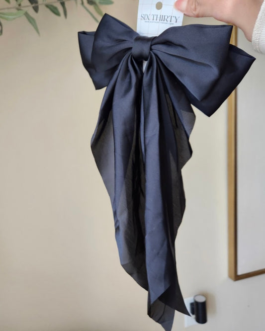 Large Black Bow