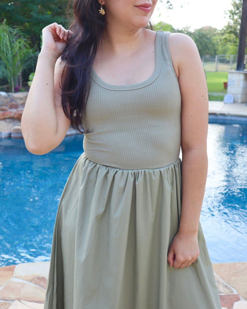 Green Tank Dress