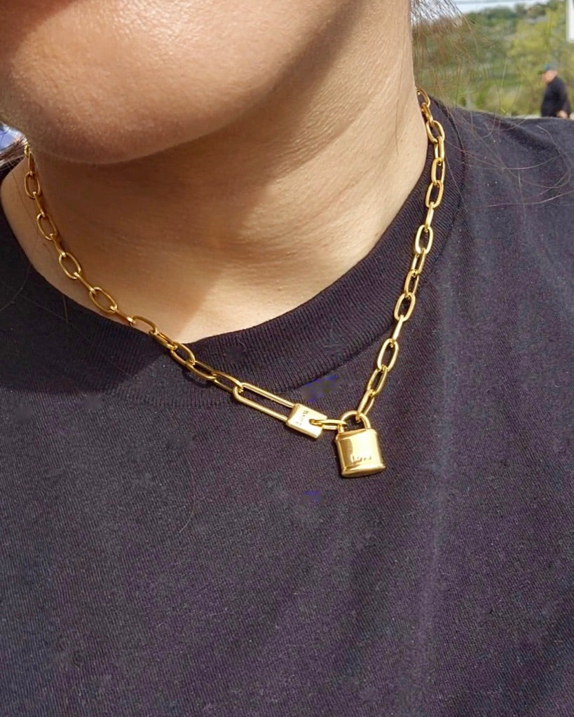 Padlock Pendant Necklace