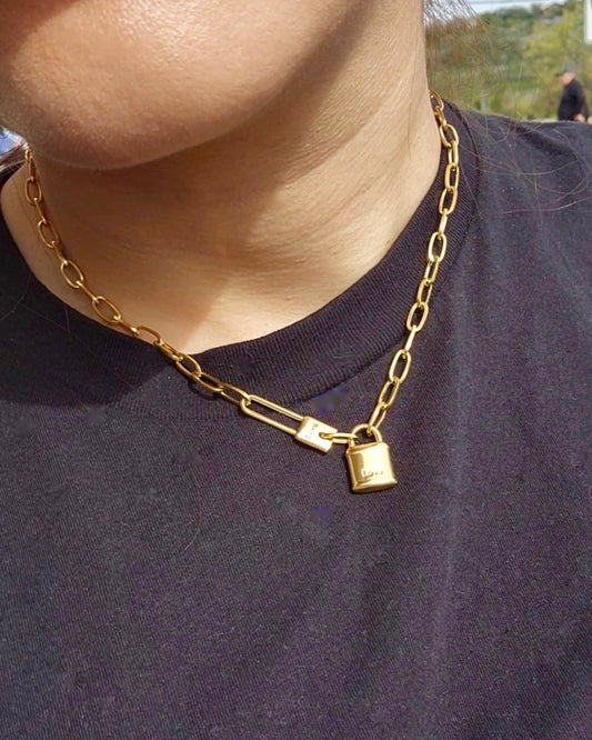 Padlock Pendant Necklace