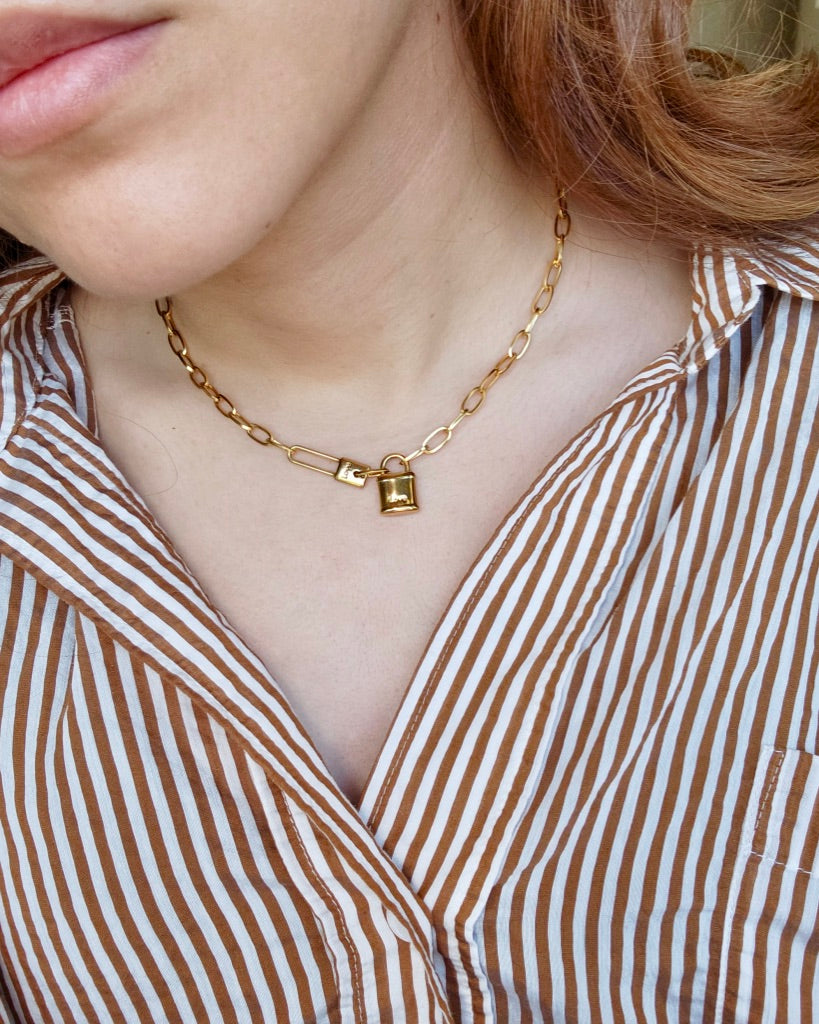 Padlock Pendant Necklace