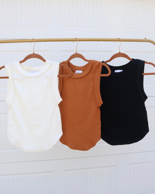 Casual Ribbed Tank Top