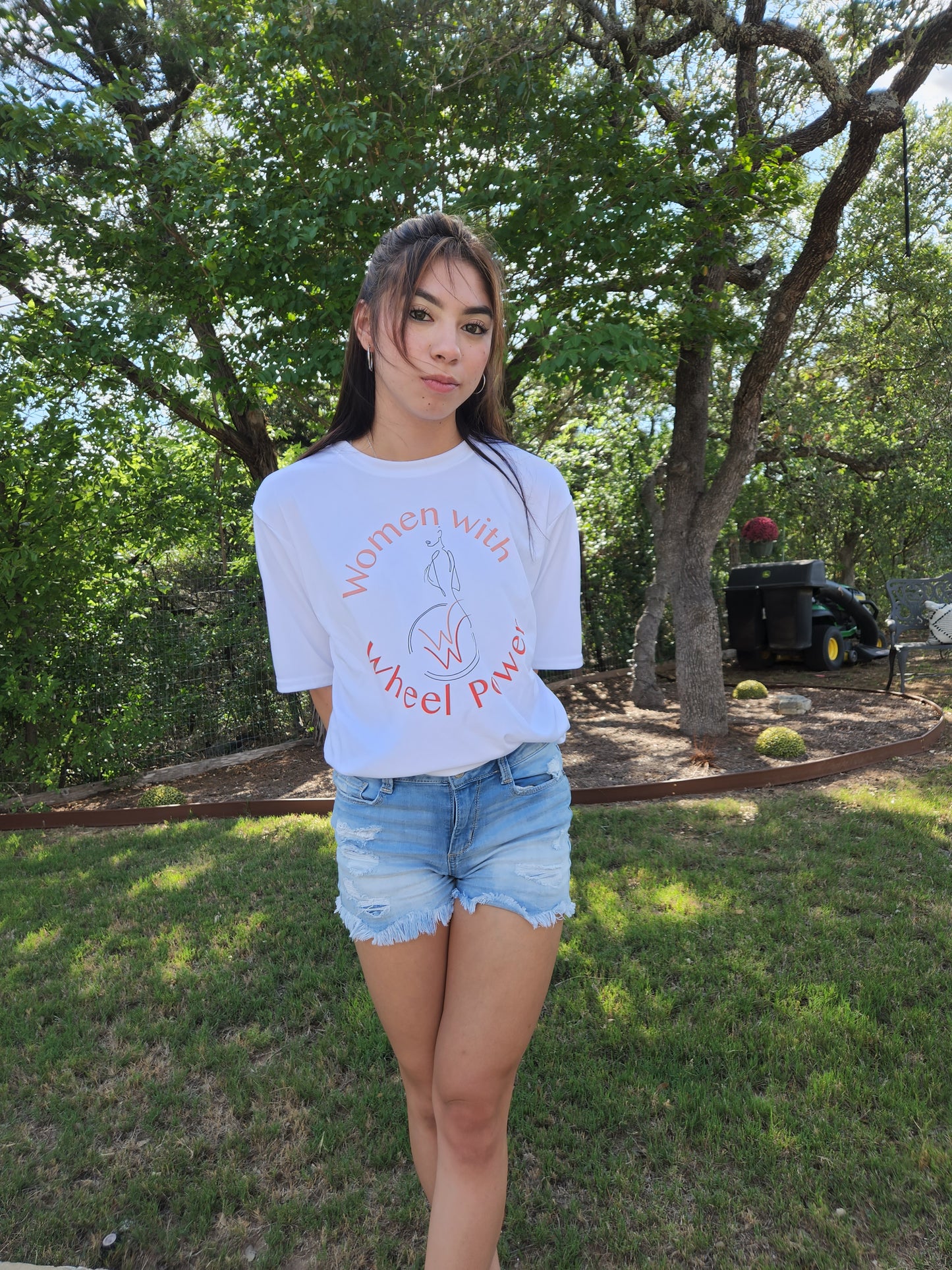 Women with Wheel Power Unisex Abstract Tshirt