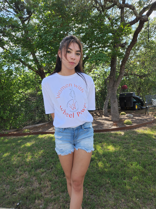 Women with Wheel Power Unisex Abstract Tshirt