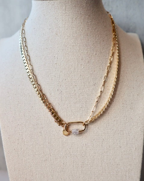 Chain choker hot sale with lock