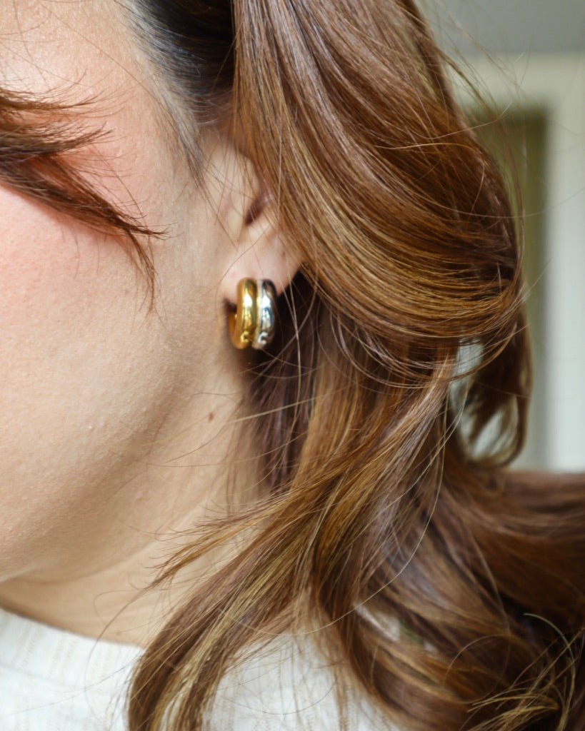 Rogan Two Toned Earrings