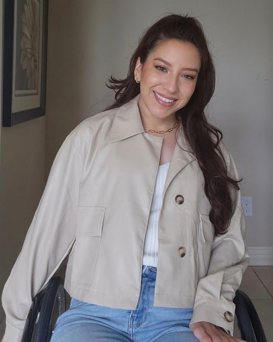 Zyla Faux Leather Jacket (Last One)