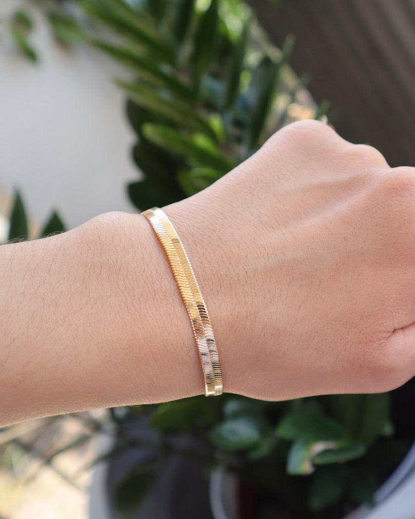 Our Signature Herringbone Snake Bracelet