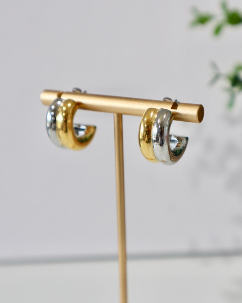 Rogan Two Toned Earrings