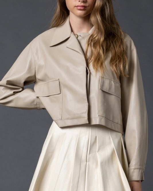Zyla Faux Leather Jacket (Last One)