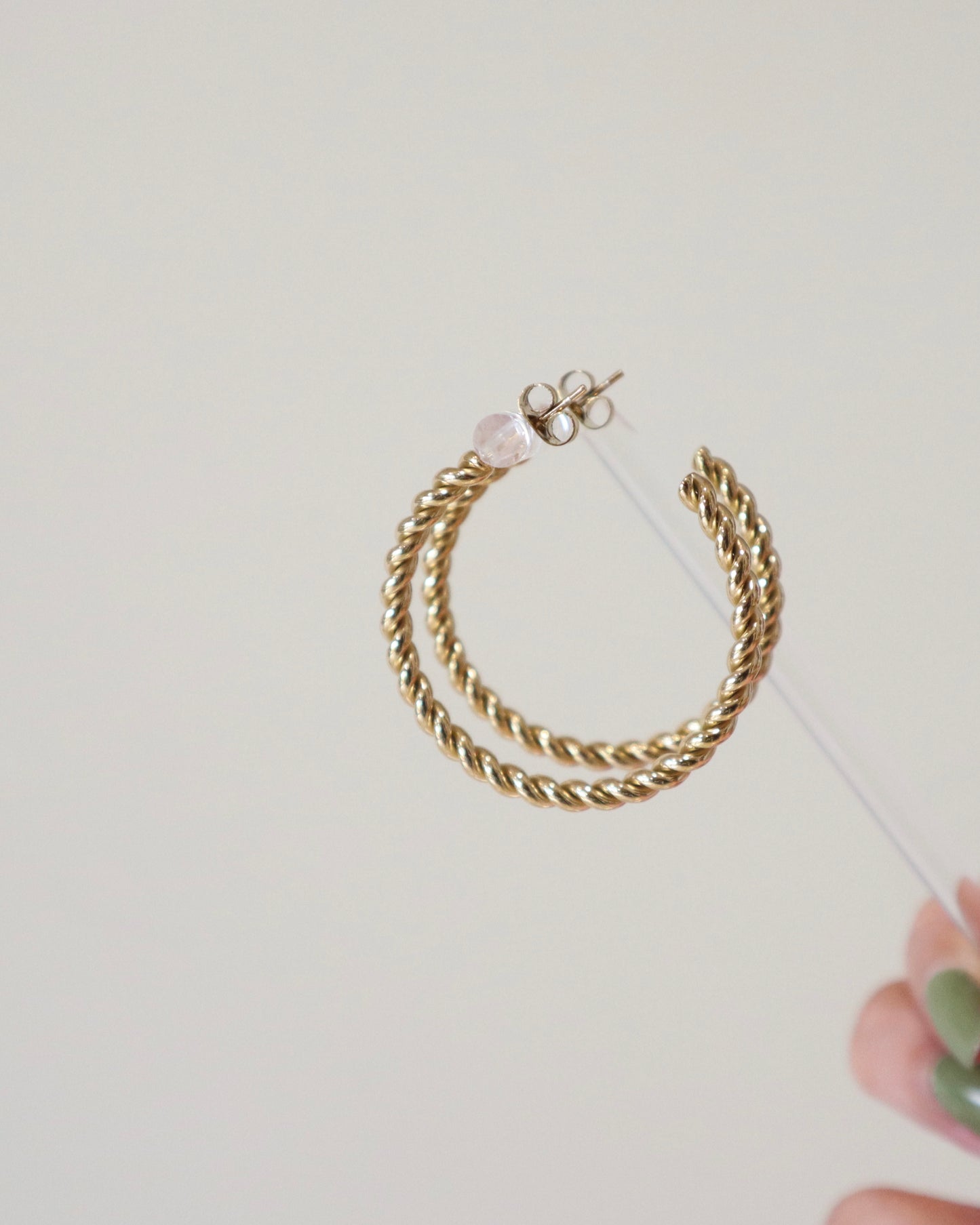 Open Twist Hoops