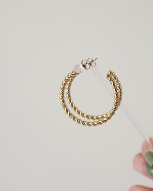 Open Twist Hoops