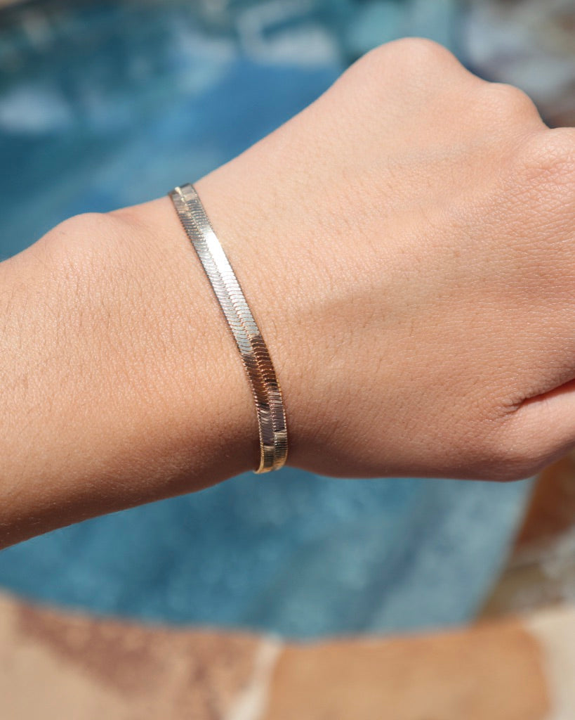 Our Signature Herringbone Snake Bracelet