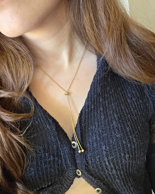 Amarya Snake Slider Gold Necklace