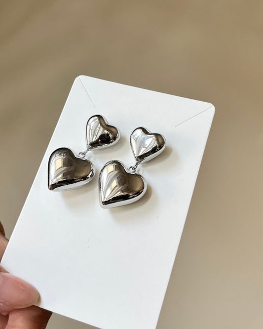 Puff Heart Earrings