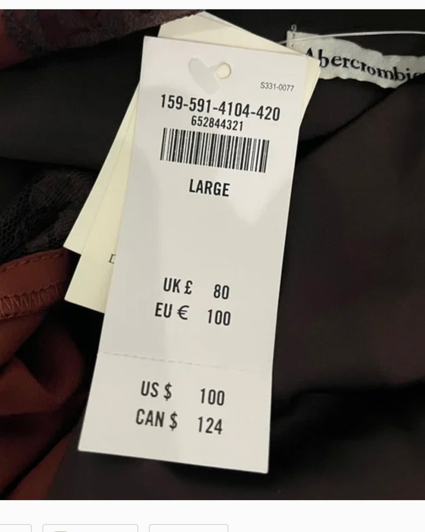 Abercrombie Lace Satin Dress (STS CLOSET)