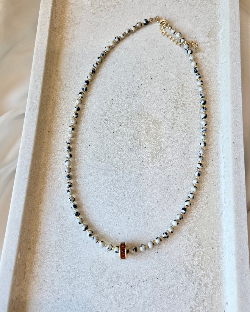 Dalmatian Beaded Necklace
