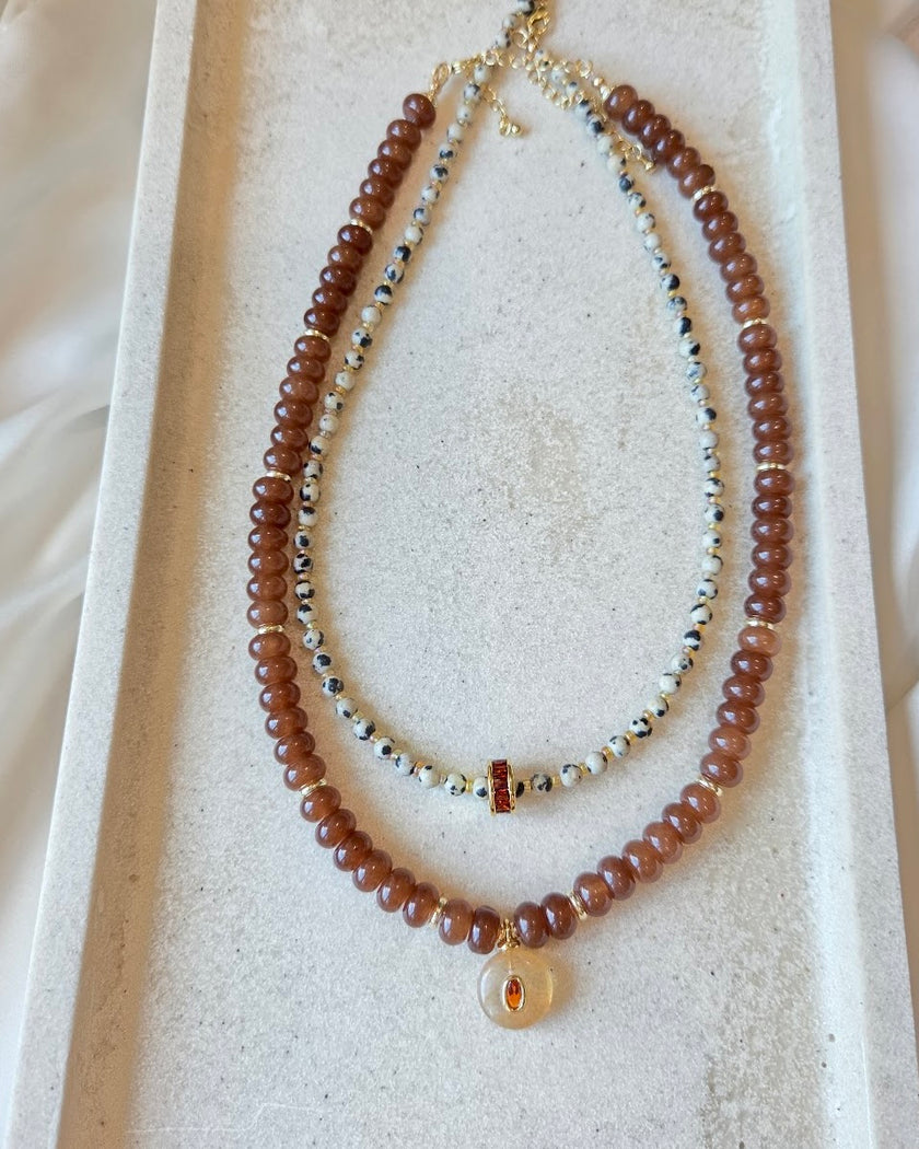 Dalmatian Beaded Necklace