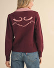 Rose Western Cardigan