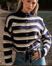 Aubry Striped Cardigan