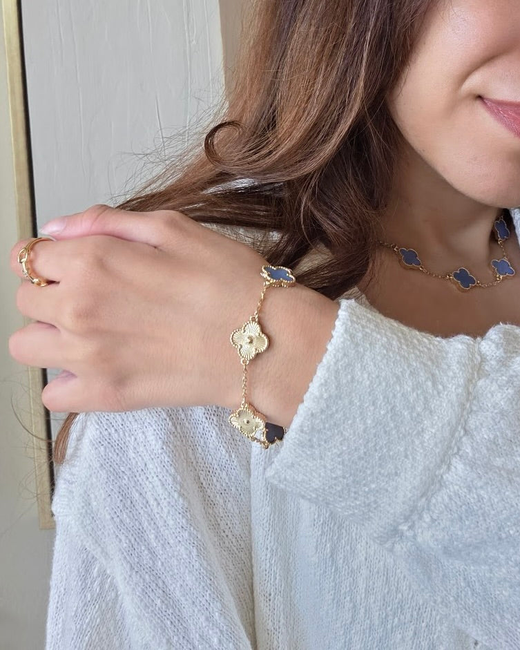 Light Blue Clover Bracelet