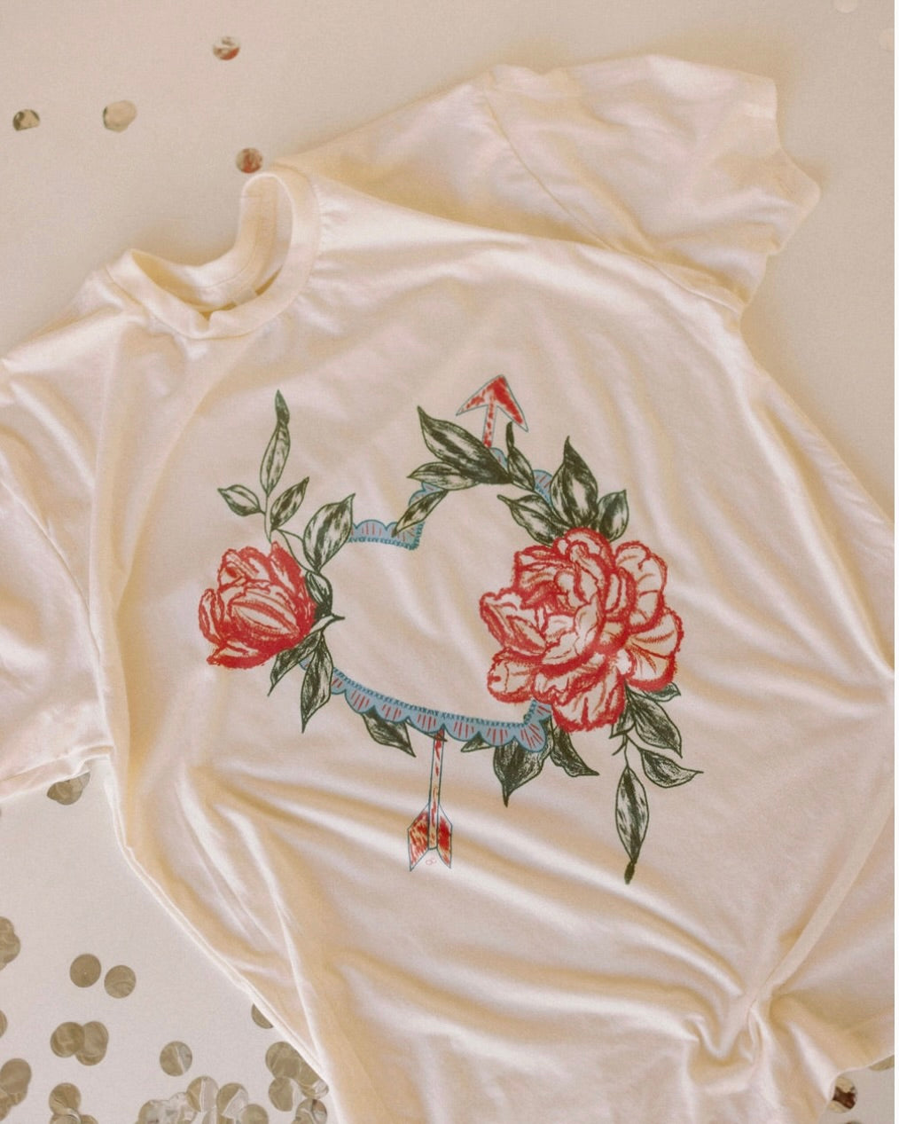 Rose Heart Graphic Tee