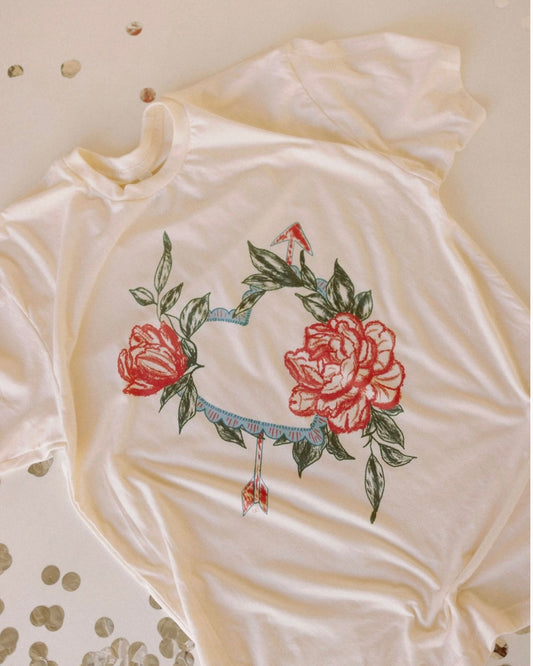 Rose Heart Graphic Tee