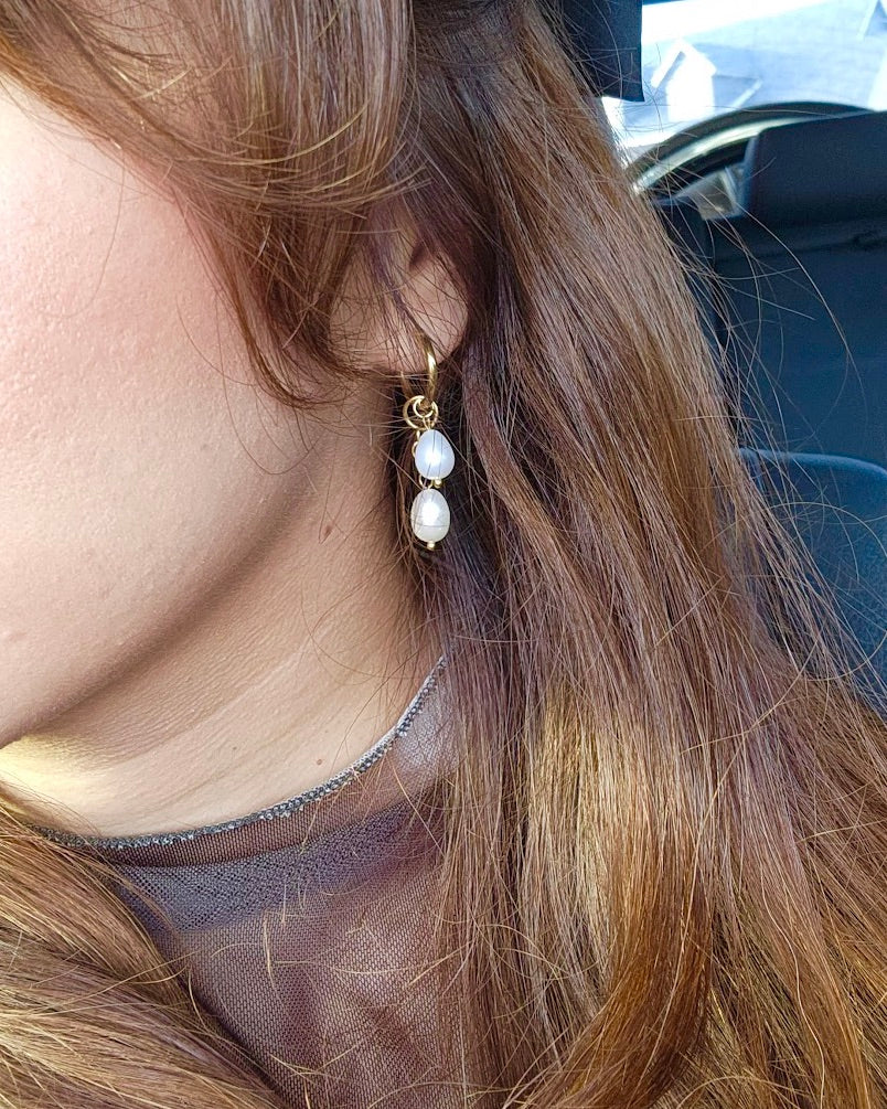 Halley Pearl Drop Earrings