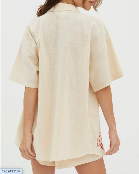 Indi Luxe Embroidered Top-S -(STS)
