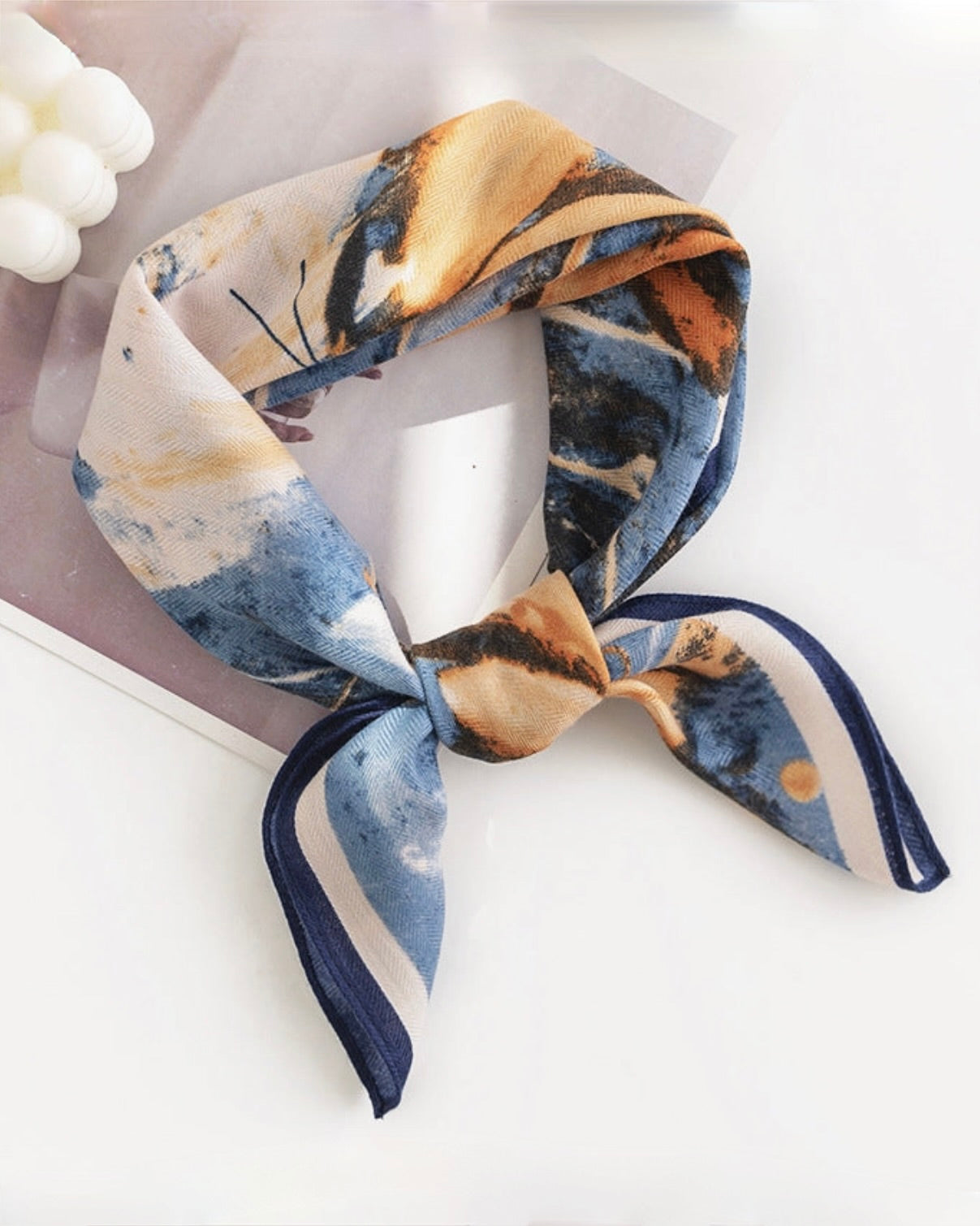 Abstract Blue Scarf