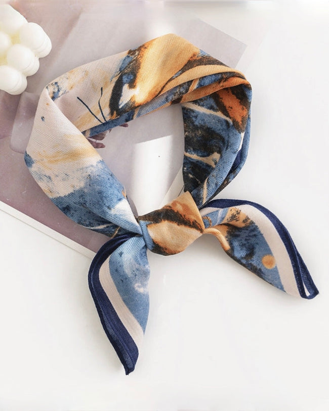 Abstract Blue Scarf
