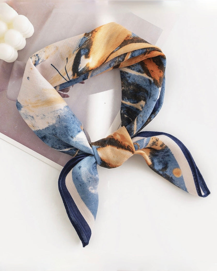 Abstract Blue Scarf