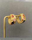 Geo Hoop Earrings