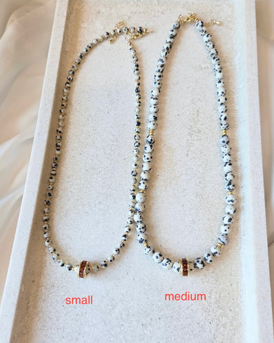 Dalmatian Beaded Necklace