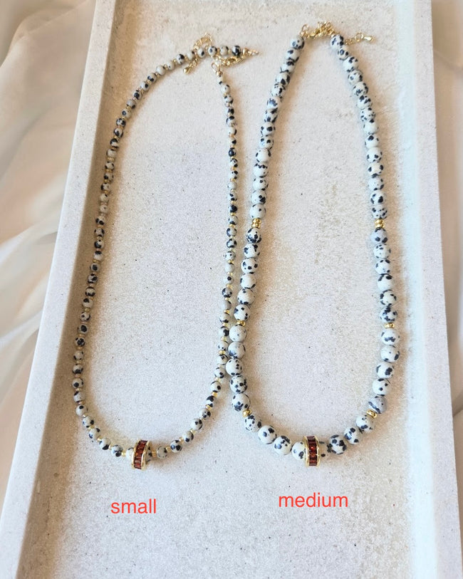 Dalmatian Beaded Necklace