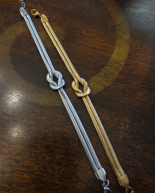 Knot Herringbone Bracelet